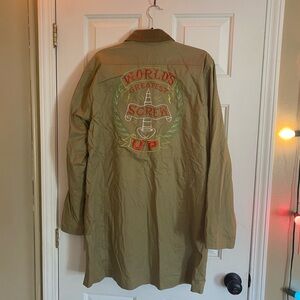 UNIF embroidered trench coat EUC